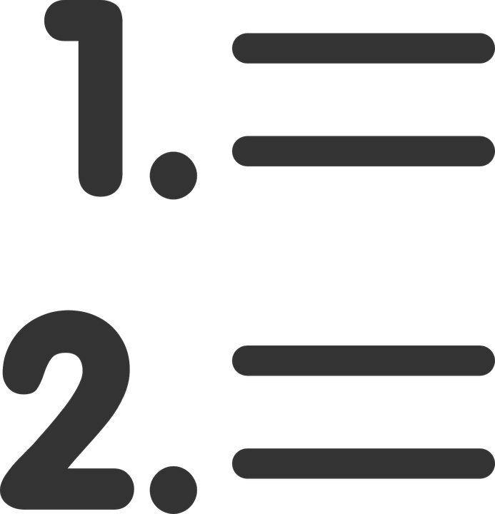 List Icon Numbered Bullet Points PNG Image