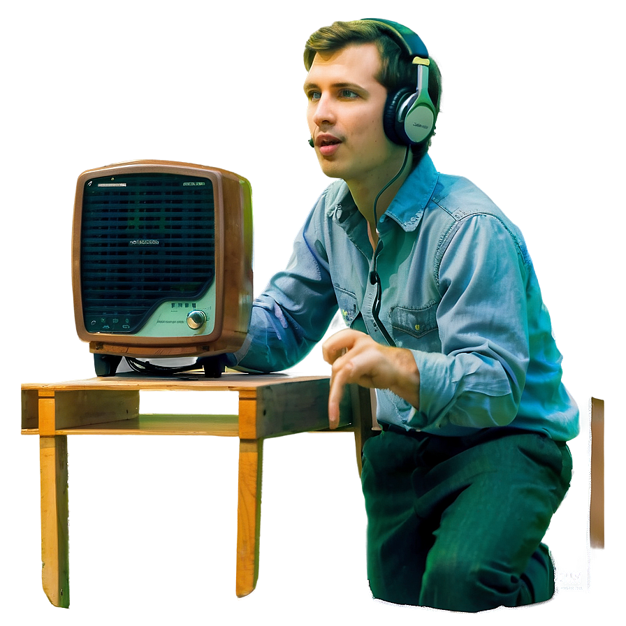 Listening To The Radio Png Sws PNG Image