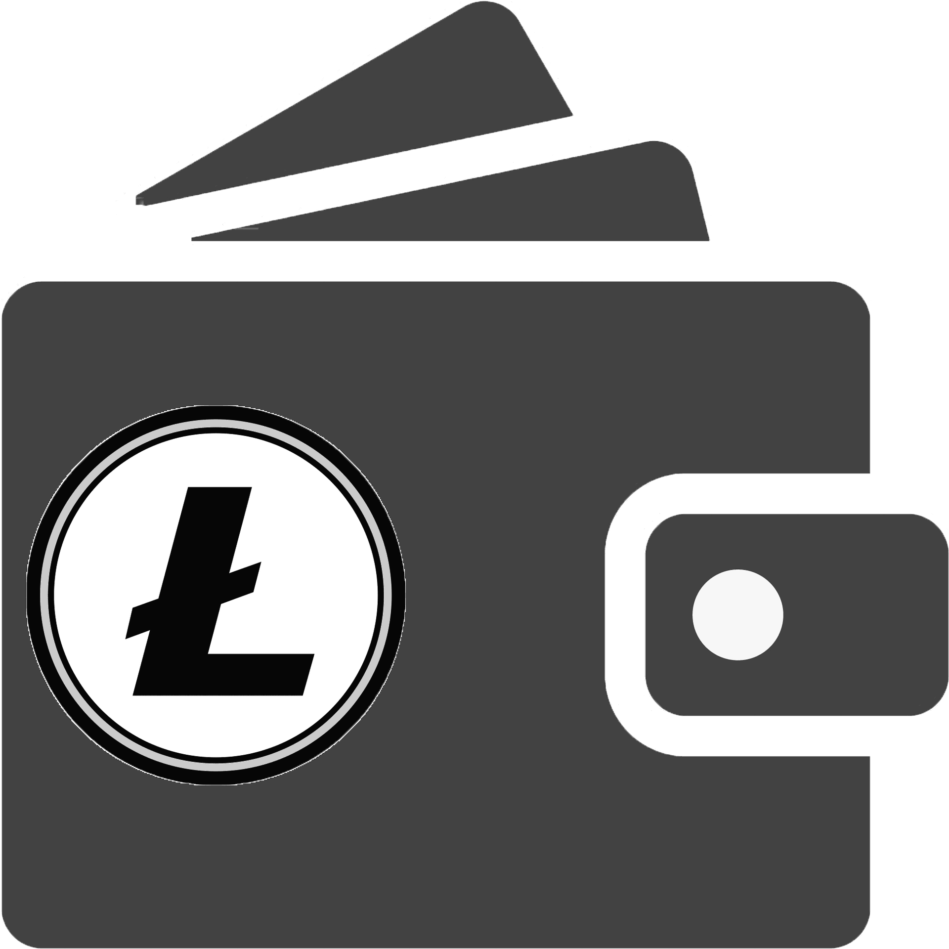 Litecoin Digital Wallet Icon PNG Image