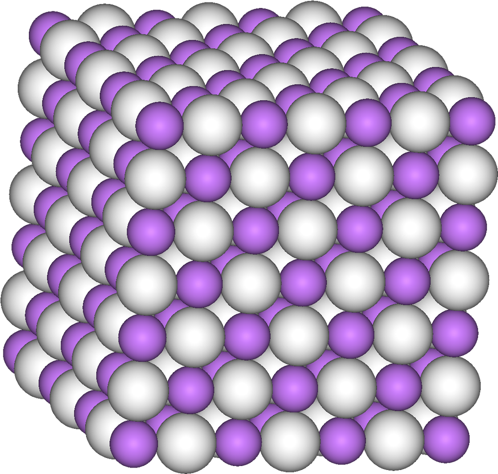 Lithium Crystal Structure3 D Model PNG Image