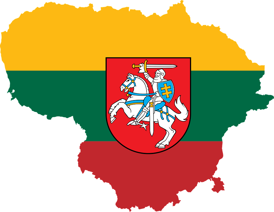 Lithuania Mapand Coatof Arms PNG Image