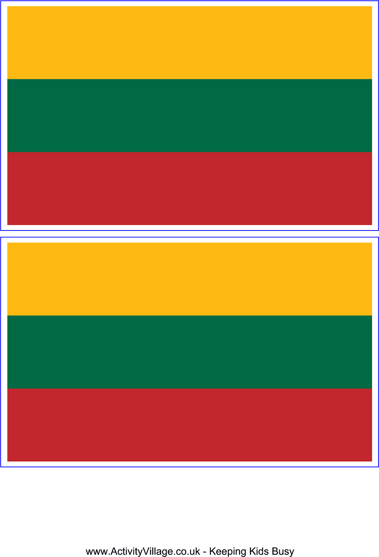 Lithuanian Flag Comparison PNG Image