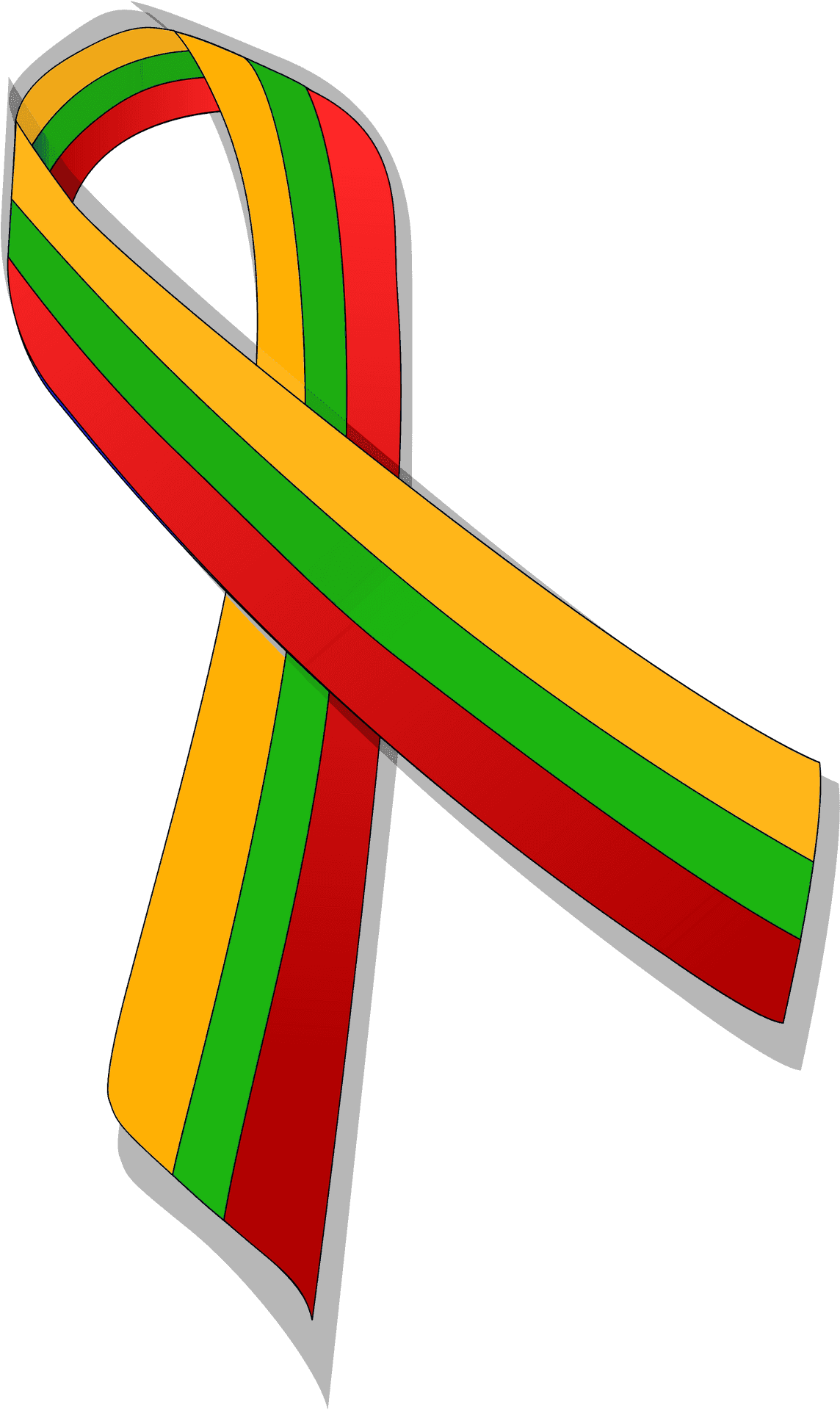 Lithuanian Ribbon Awareness PNG Image