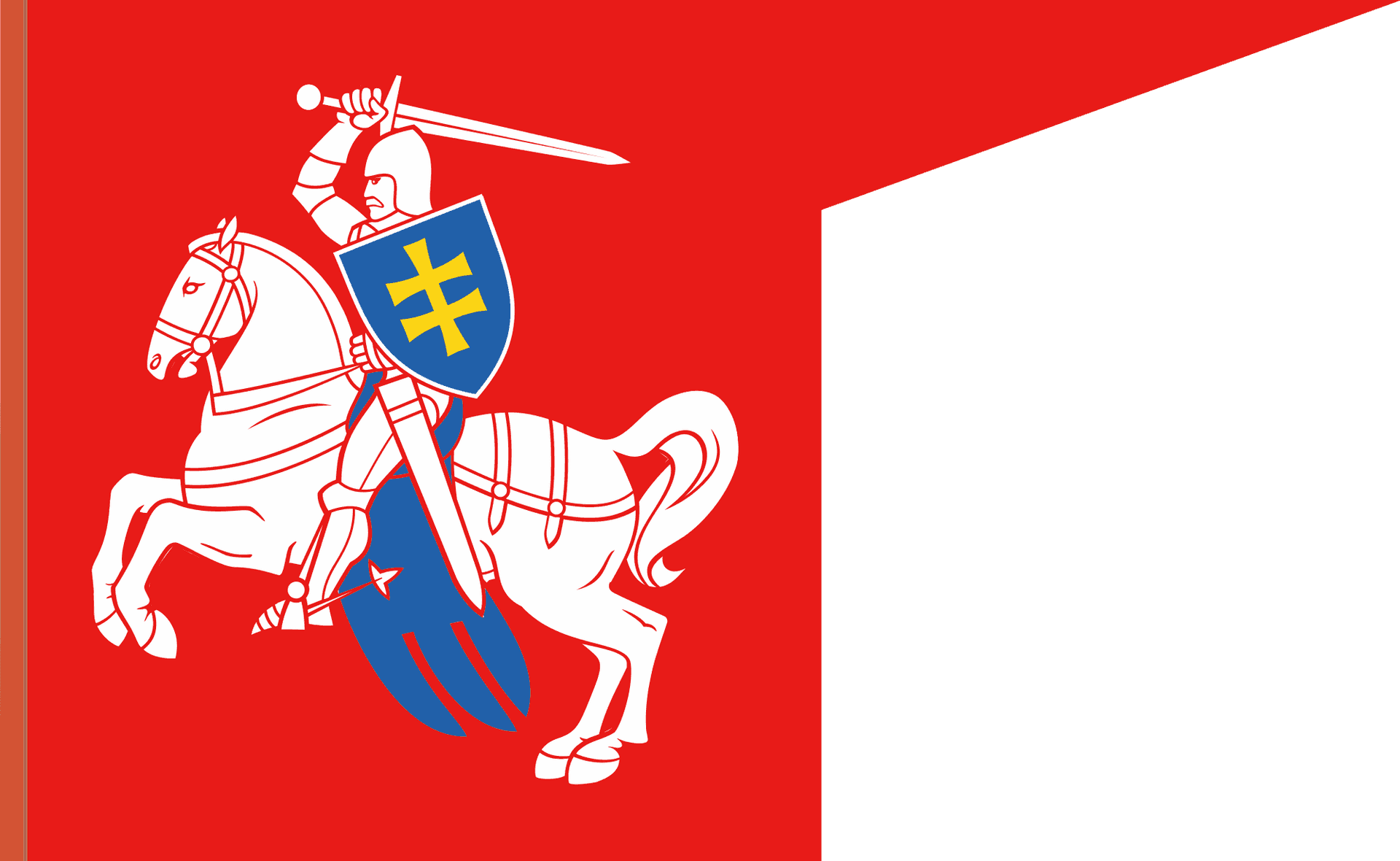 Lithuanian State Flag Knight Vytis PNG Image