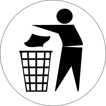 Litter_ Disposal_ Sign PNG Image