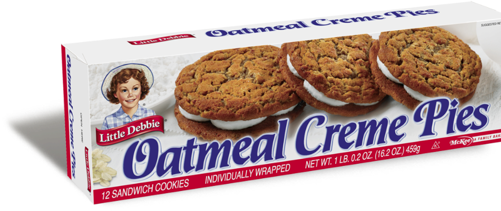 Little Debbie Oatmeal Creme Pies Box PNG Image