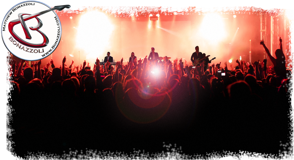 Live Concert Energy Red Lights PNG Image