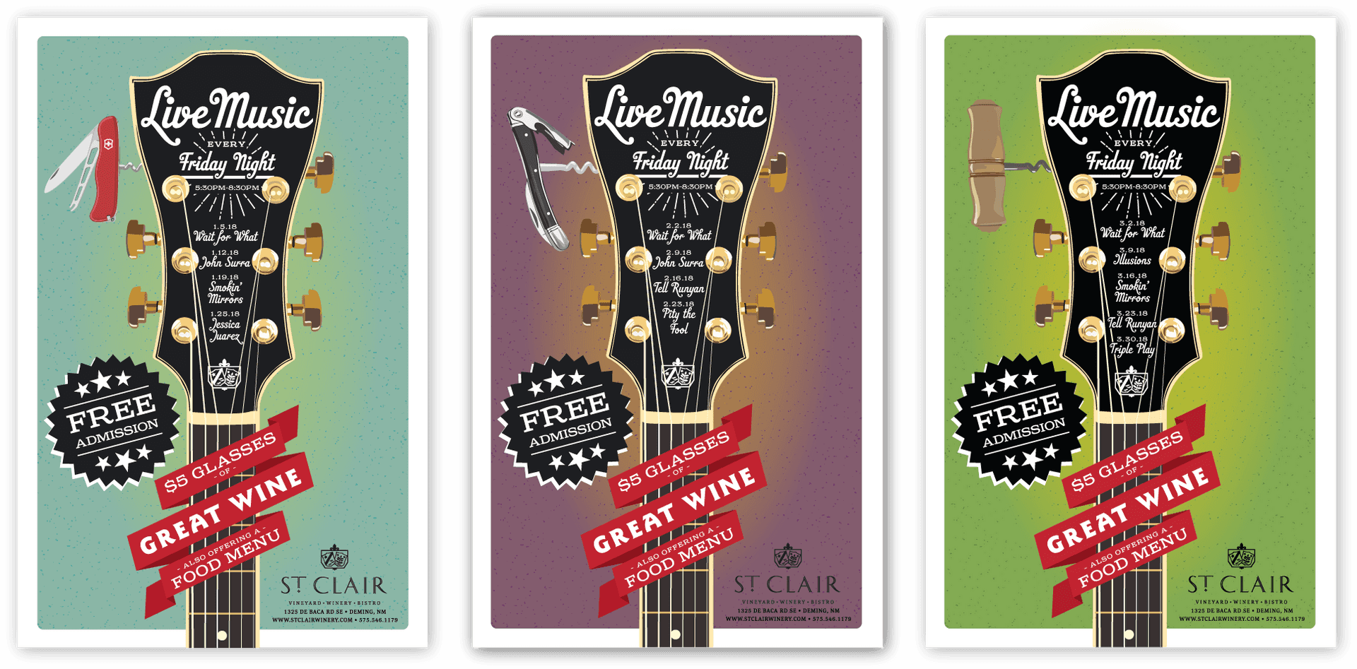 Live Music Event Posters PNG Image