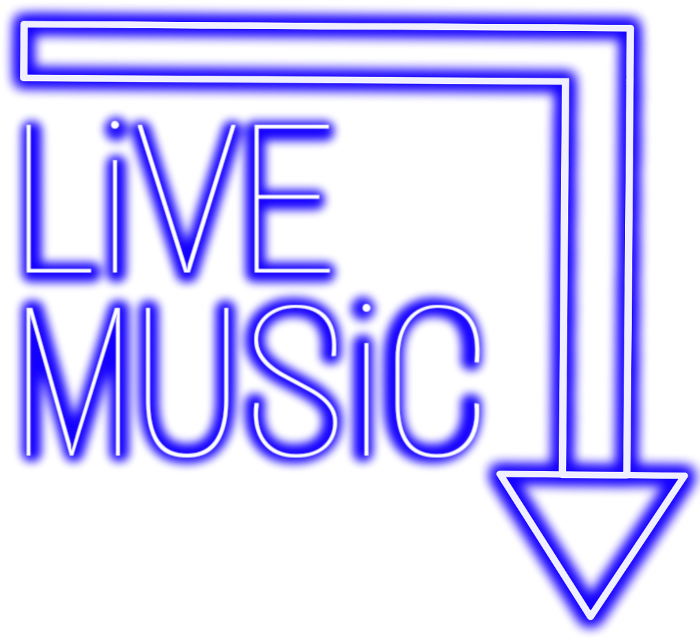 Live Music Neon Sign Graphic PNG Image