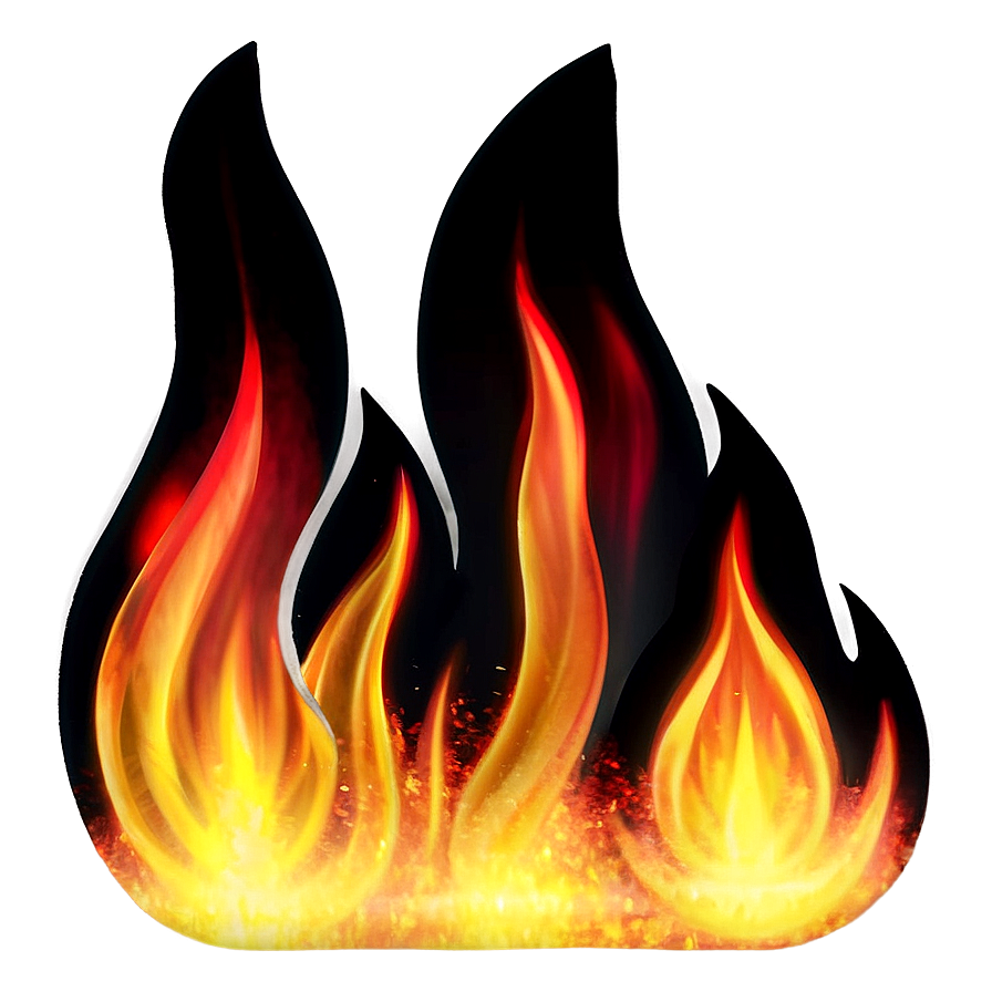 Lively Fire Emoji Representation Png Xbk63 PNG Image