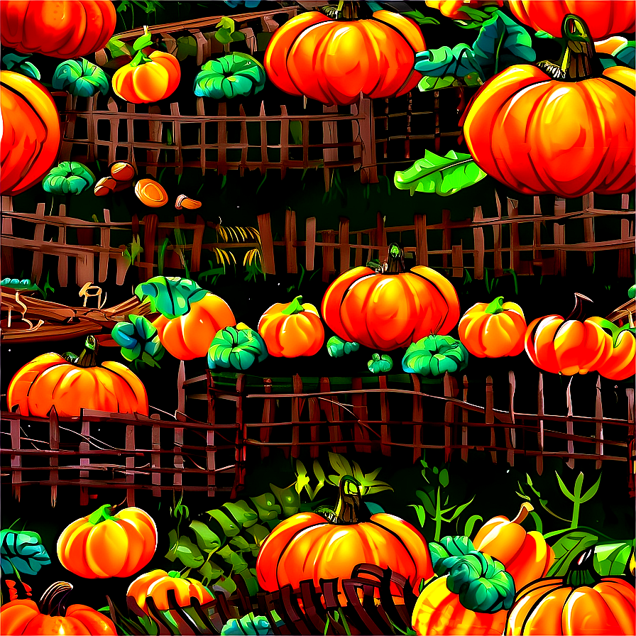 Lively Pumpkin Patch Gathering Png Lyc PNG Image