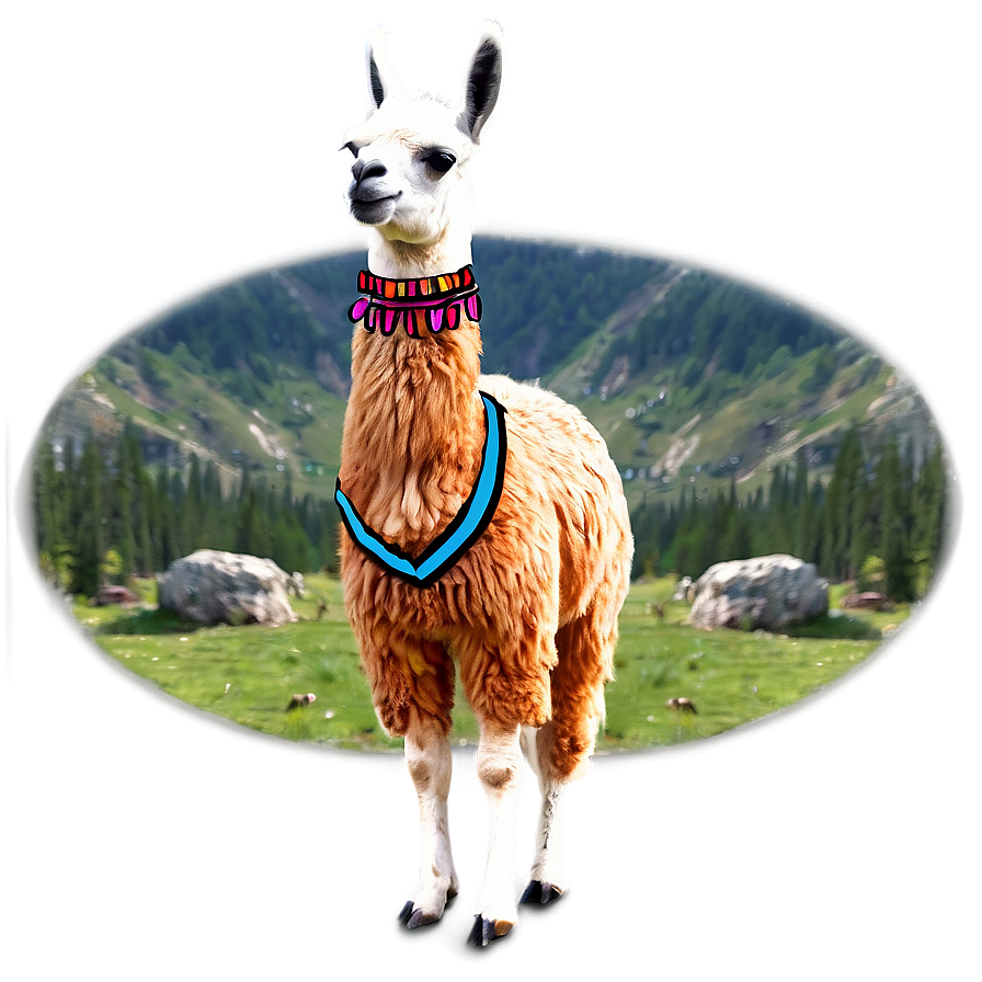 Llama And Mountains Png Yoq PNG Image