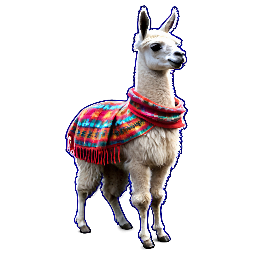 Llama With Scarf Png 06202024 PNG Image