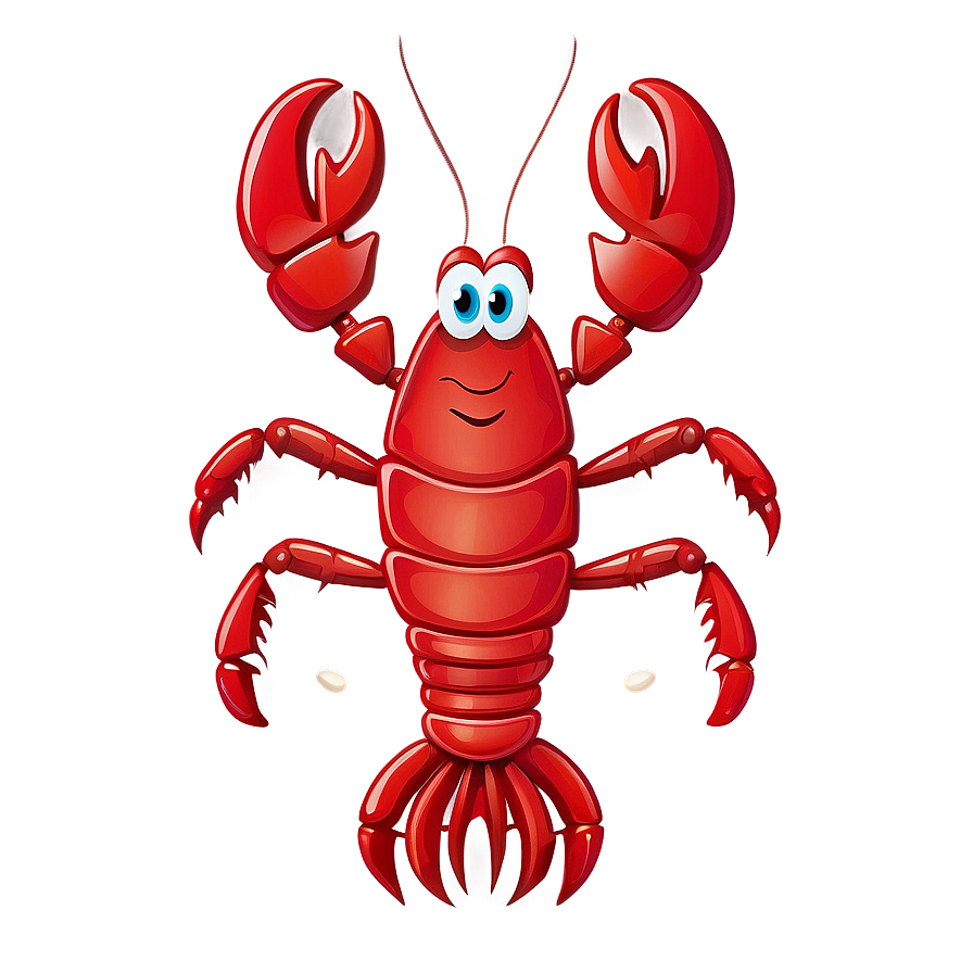 Lobster Cartoon Character Png Auc44 PNG Image