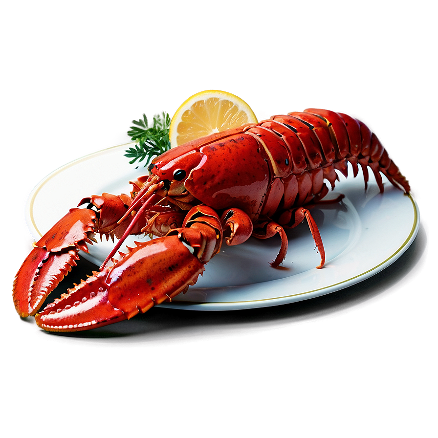 Lobster On Plate Png Lli PNG Image