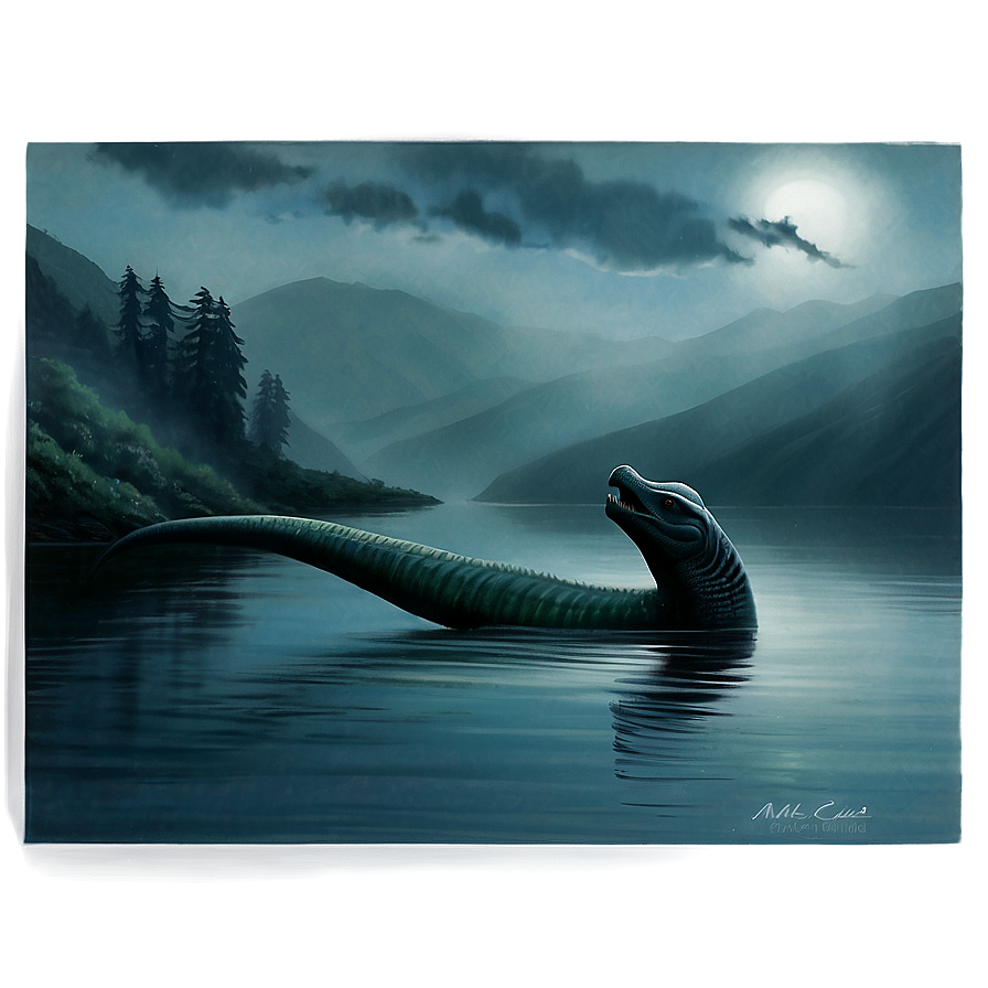 Loch Ness Monster In The Mist Png 06132024 PNG Image