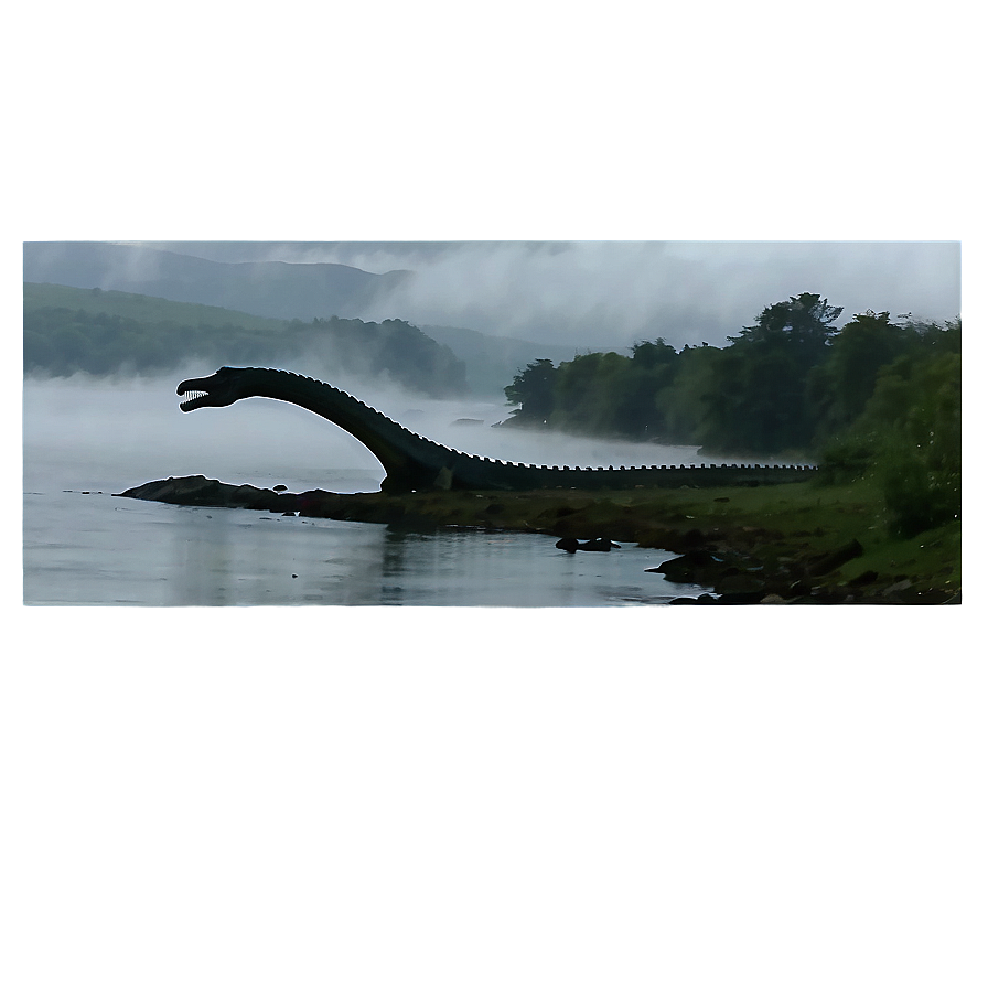 Loch Ness Monster In The Mist Png Jnk PNG Image