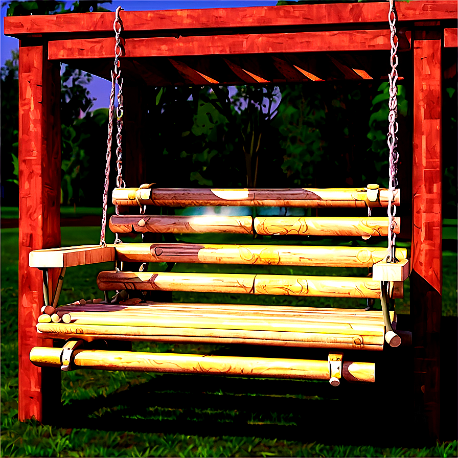 Log Cabin With Porch Swing Png 06122024 PNG Image