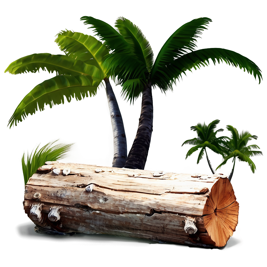 Log On Sandy Beach Png 05252024 PNG Image