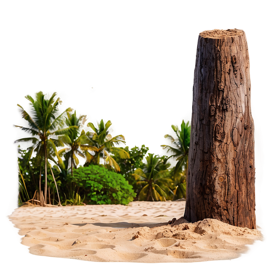 Log On Sandy Beach Png 91 PNG Image