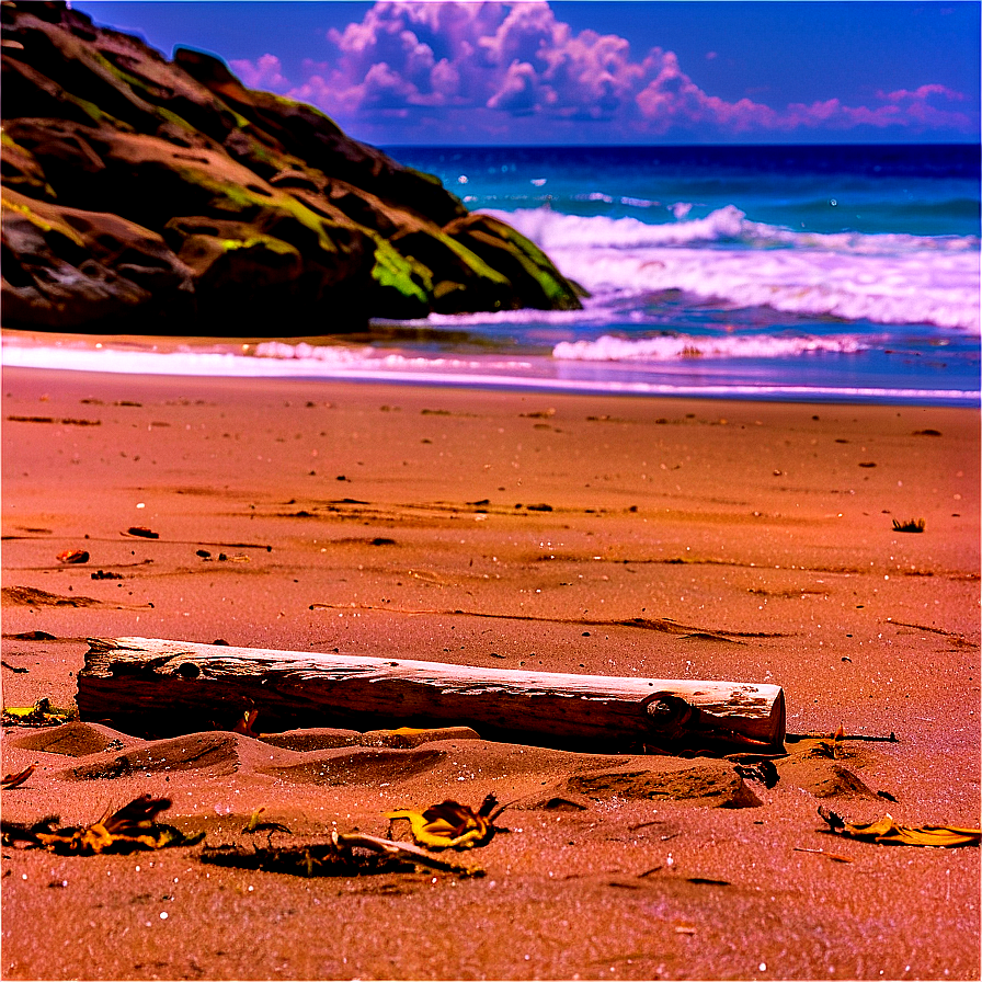 Log On Sandy Beach Png Gfi73 PNG Image