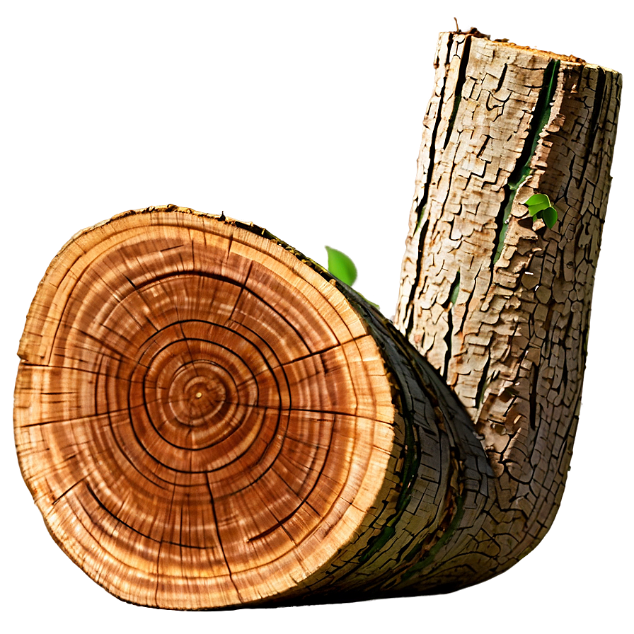 Log With Bark Png 74 PNG Image