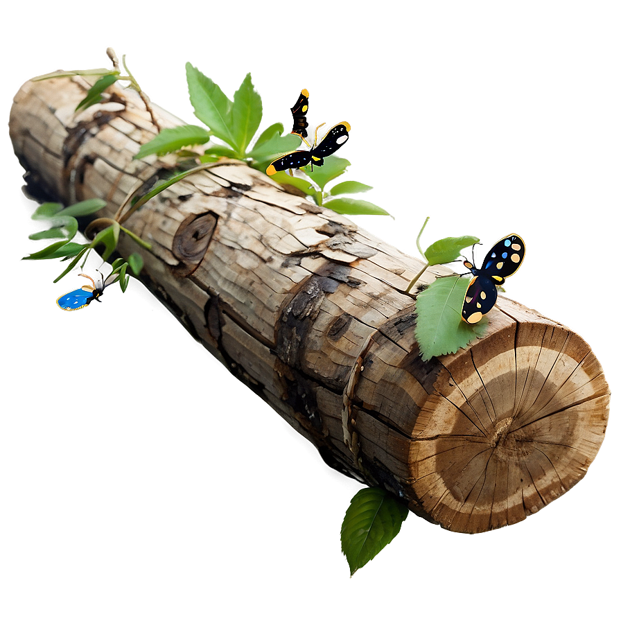 Log With Insects Png 5 PNG Image