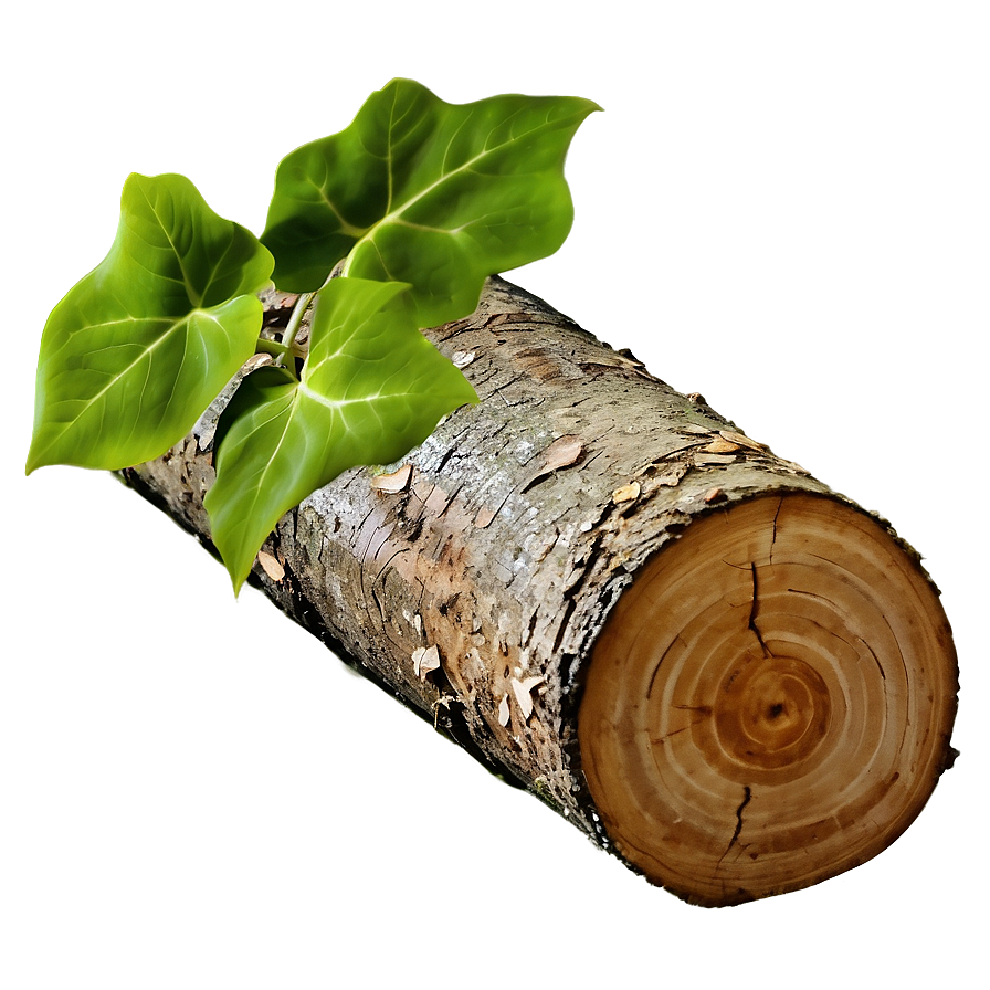 Log With Ivy Png Bcj PNG Image