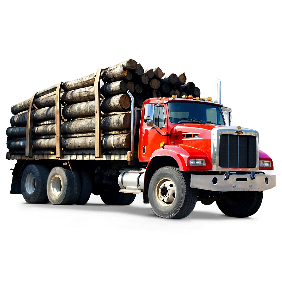 Logging Truck Forest Road Png Hdl67 PNG Image