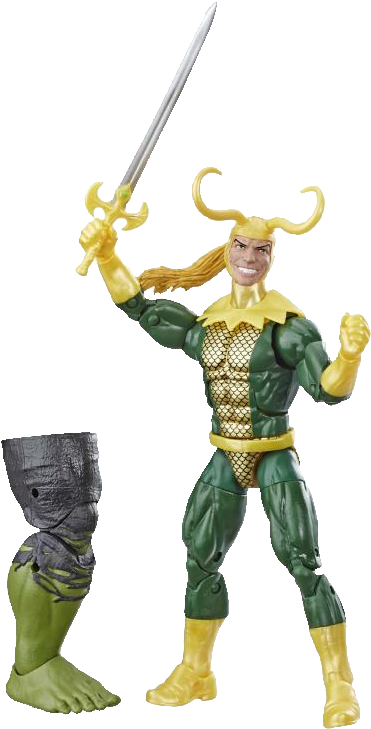 Loki Action Figure Classic Costume PNG Image