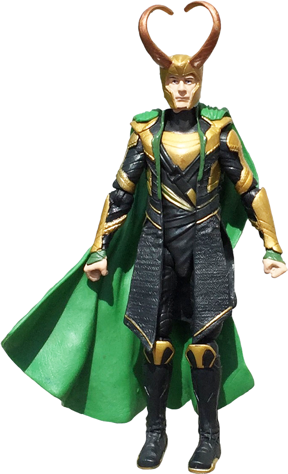 Loki Action Figure Standing PNG Image