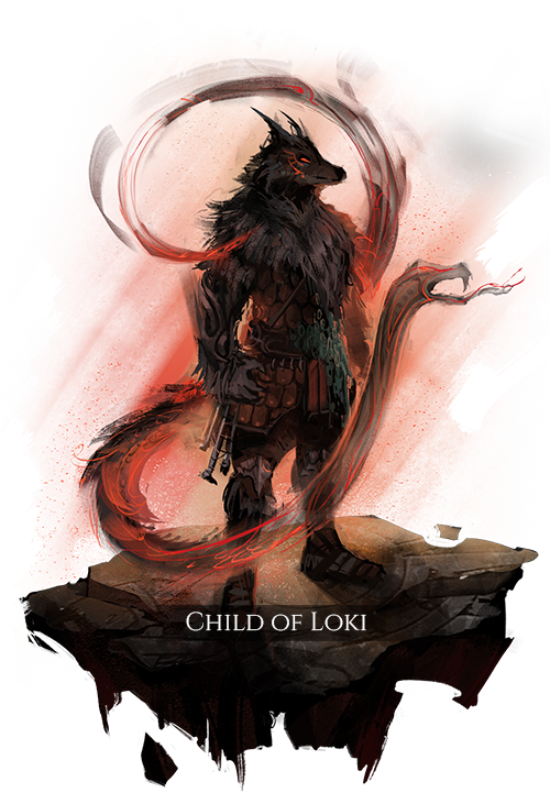 Loki Mythical Offspring Artwork PNG Image