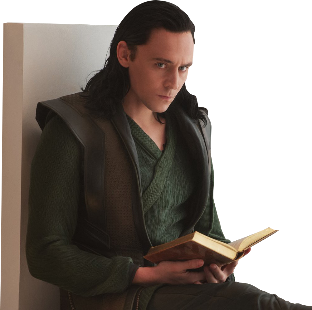 Loki Readinga Book PNG Image