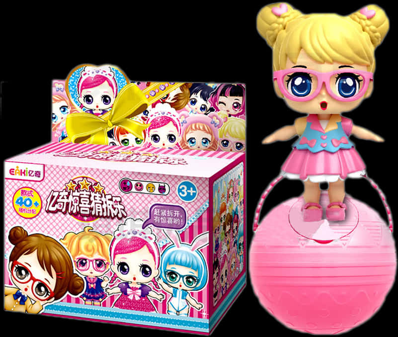 Lol Doll Packagingand Figure PNG Image