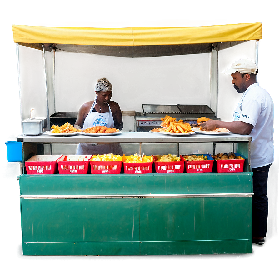 London Street Food Stalls Png 06232024 PNG Image