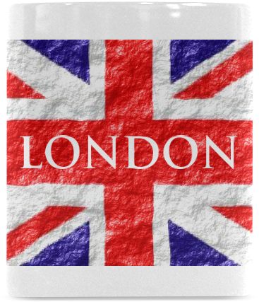 London Union Jack Textured Flag PNG Image