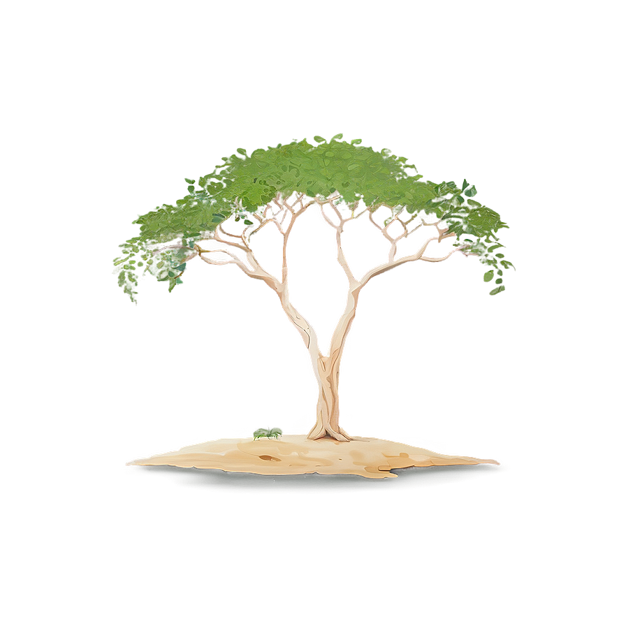 Lone Acacia Tree Savanna Png Xsp68 PNG Image