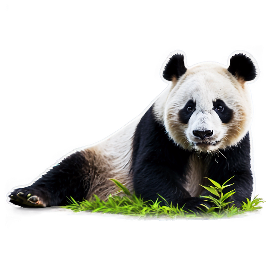 Lonely Panda In Forest Png Nbl PNG Image