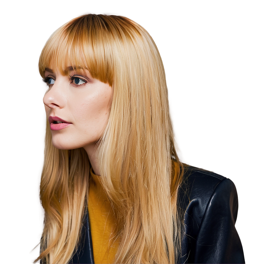 Long Blonde Bangs Png Ivt PNG Image