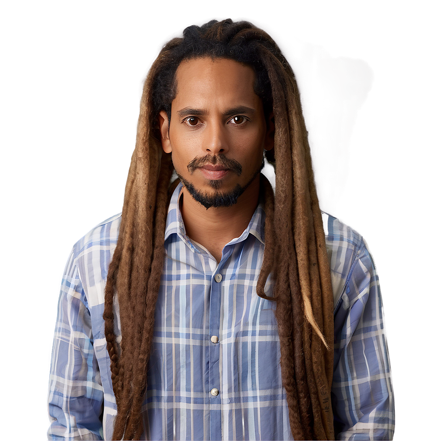 Long Dreadlocks Looks Png Qfl PNG Image