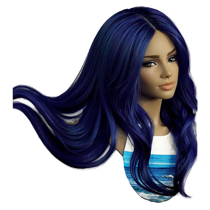 Long Hair Ocean Wave Png Iqi PNG Image