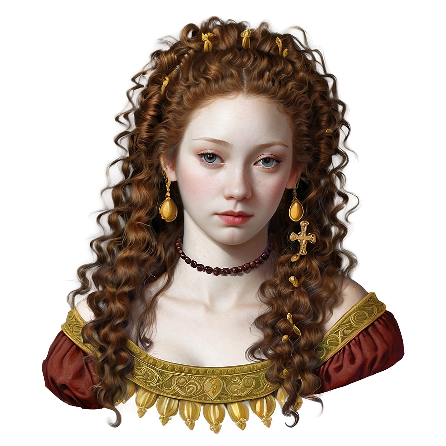 Long Hair Renaissance Png Evy83 PNG Image