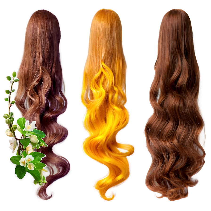 Long Hair Spring Blossom Png Xgf PNG Image