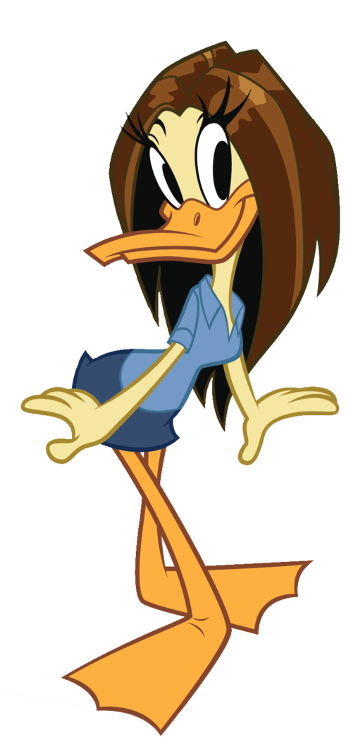 Looney Tunes Female Duck Character PNG Image