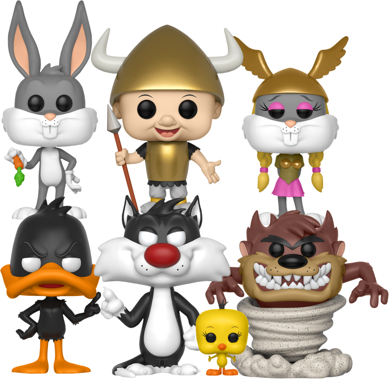 Looney Tunes Funko Pop Collection PNG Image