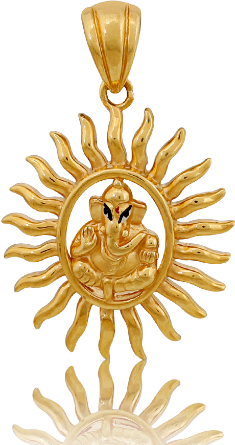 Lord_ Balaji_ Gold_ Pendant_ Design PNG Image