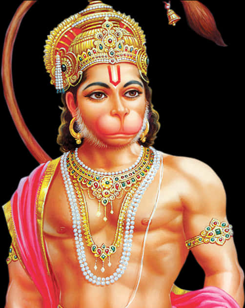 Lord Hanuman Traditional Art PNG Image