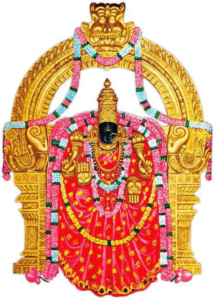 Lord Venkateswara Traditional Attire PNG Image