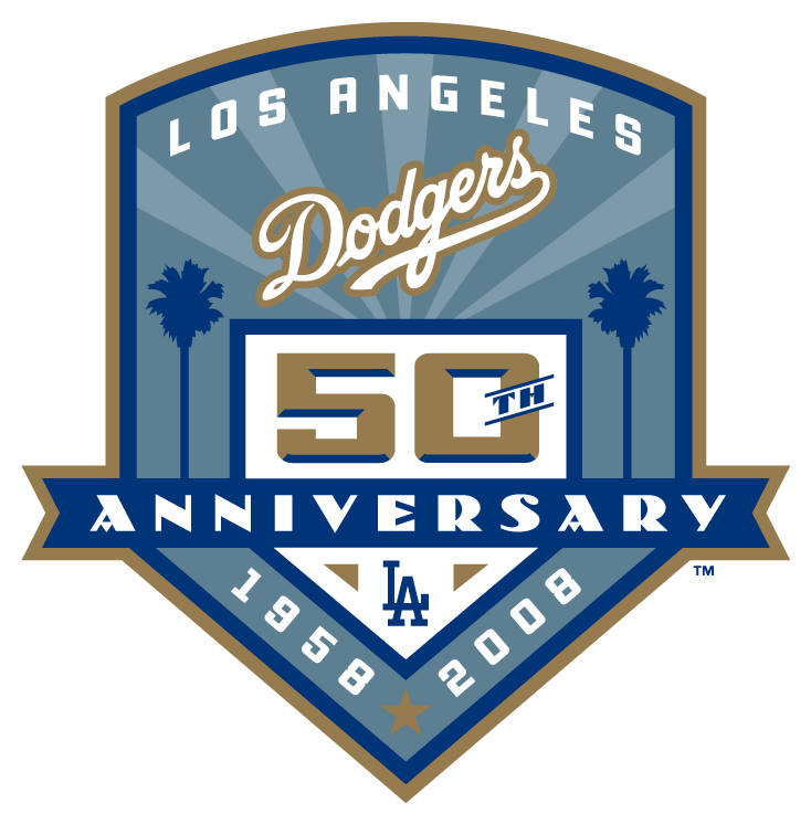 Los Angeles Dodgers50th Anniversary Logo PNG Image