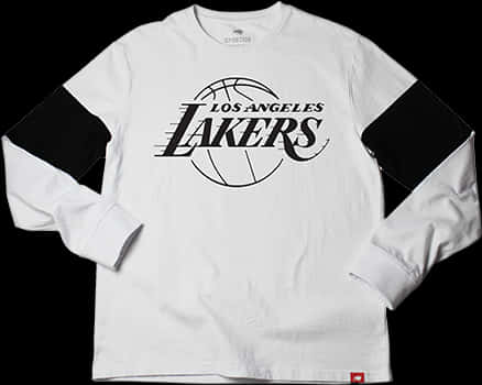 Los Angeles Lakers Logo Long Sleeve Shirt PNG Image